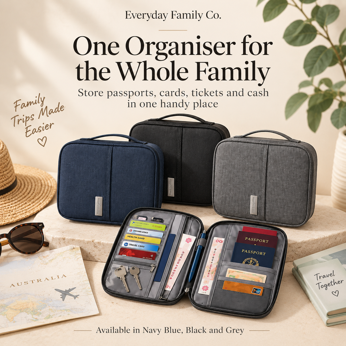 Family Travel Document Organizer