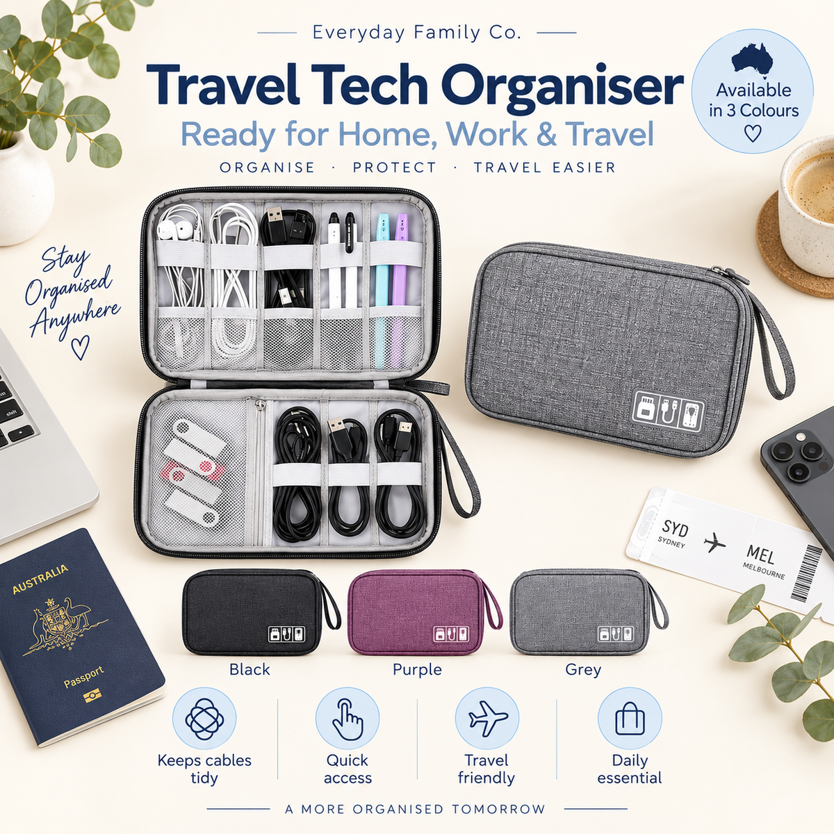 Family Travel Tech Organiser