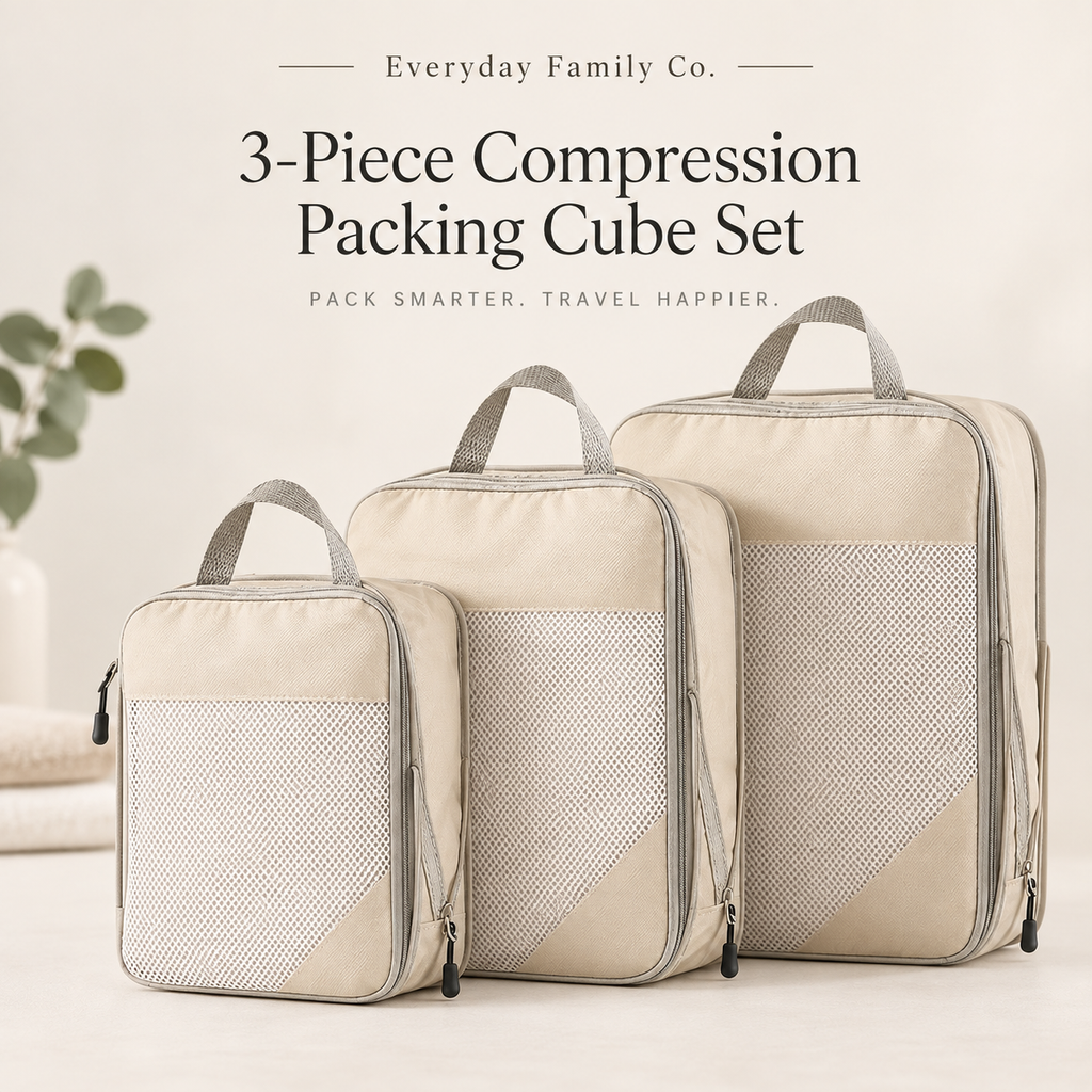 3-Piece Compression Packing Cubes Set