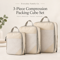 3-Piece Compression Packing Cubes Set