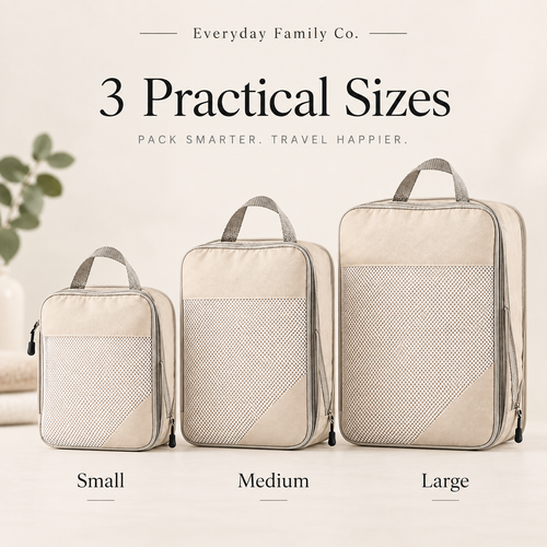 3-Piece Compression Packing Cubes Set