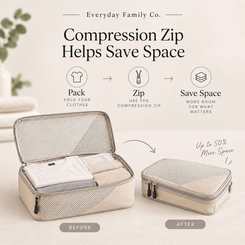 3-Piece Compression Packing Cubes Set