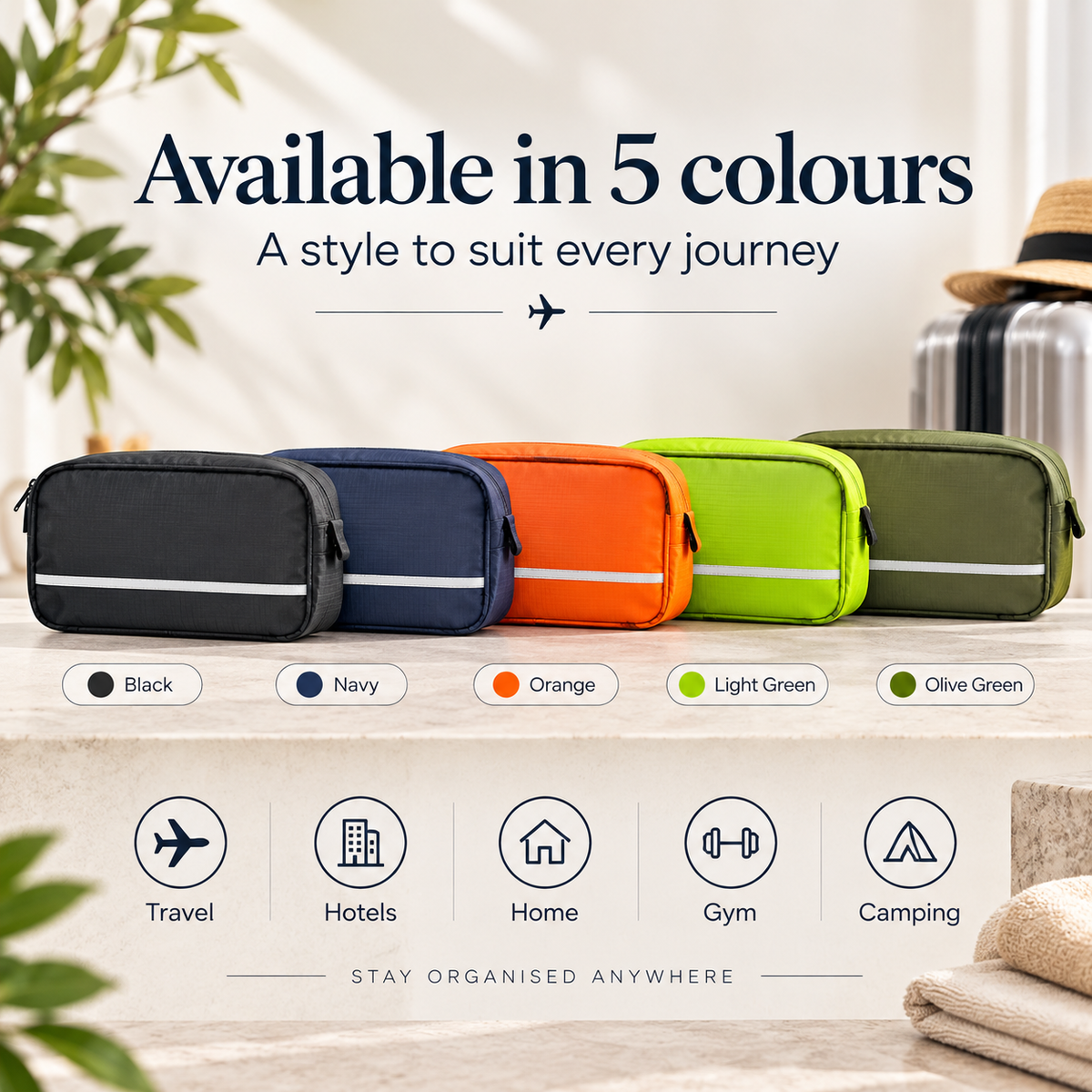 Hanging Travel Toiletry Organiser