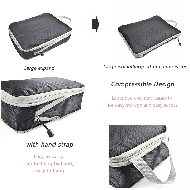 3-Piece Compression Packing Cube Set