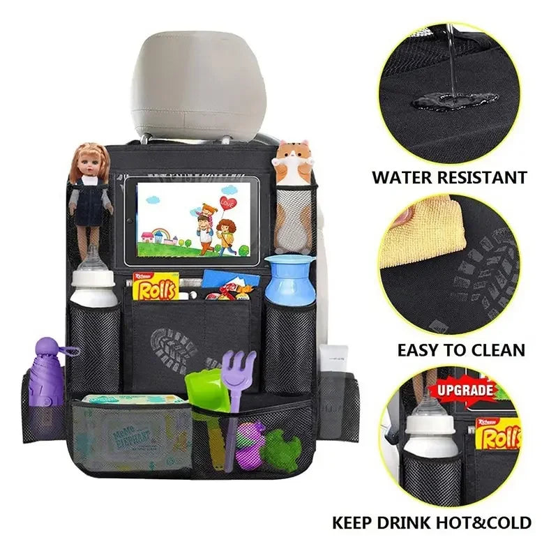 Car Back Seat Organiser with Tablet Holder – 1 Piece