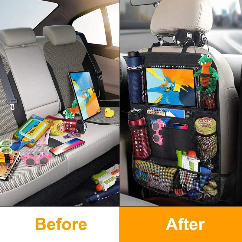 Car Back Seat Organiser with Tablet Holder – 1 Piece